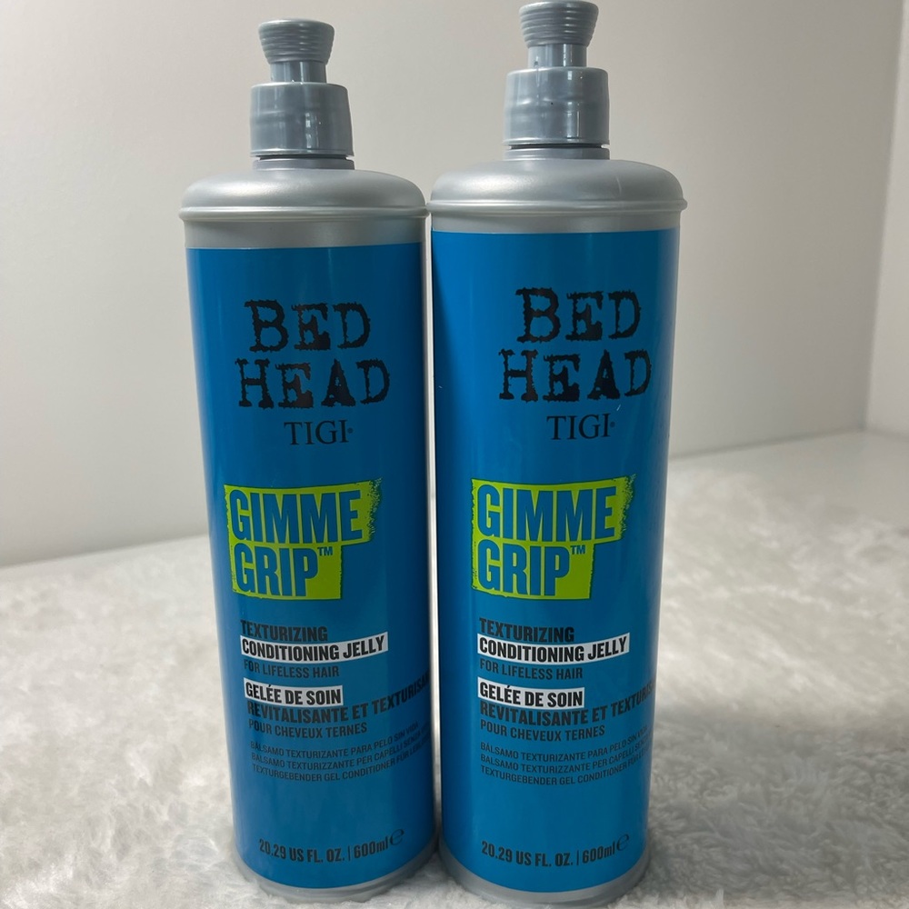 LOT OF 2-NEW TIGI BED HEAD GIMME GRIP TEXTURIZING CONDITIONER 13.53 OZ